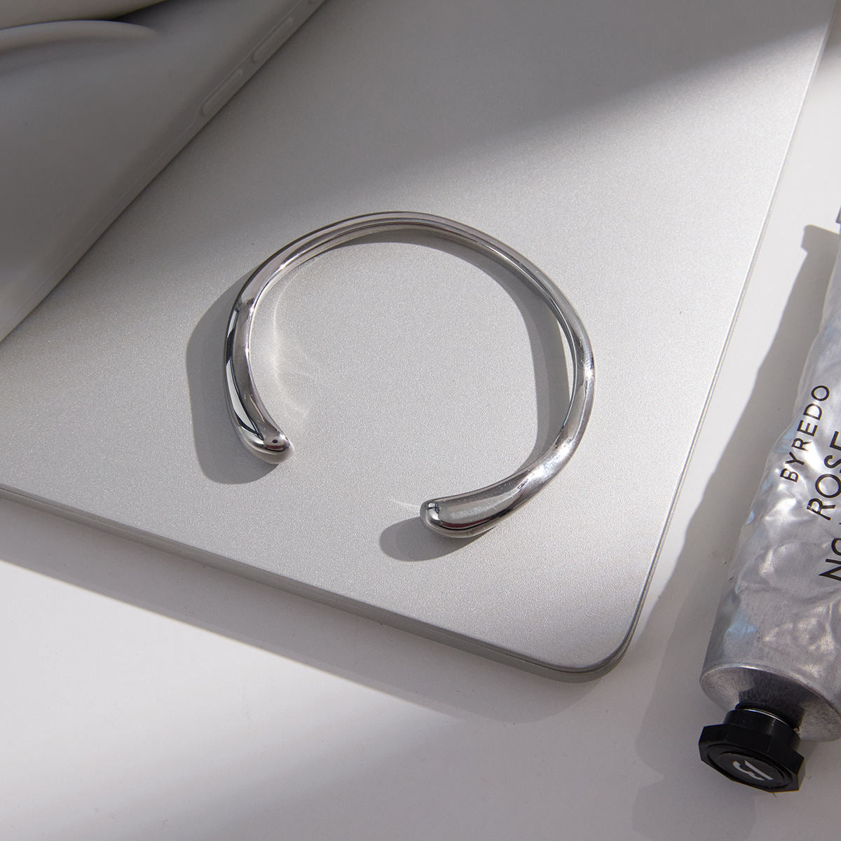 Silver Irregular Cuff Bracelet