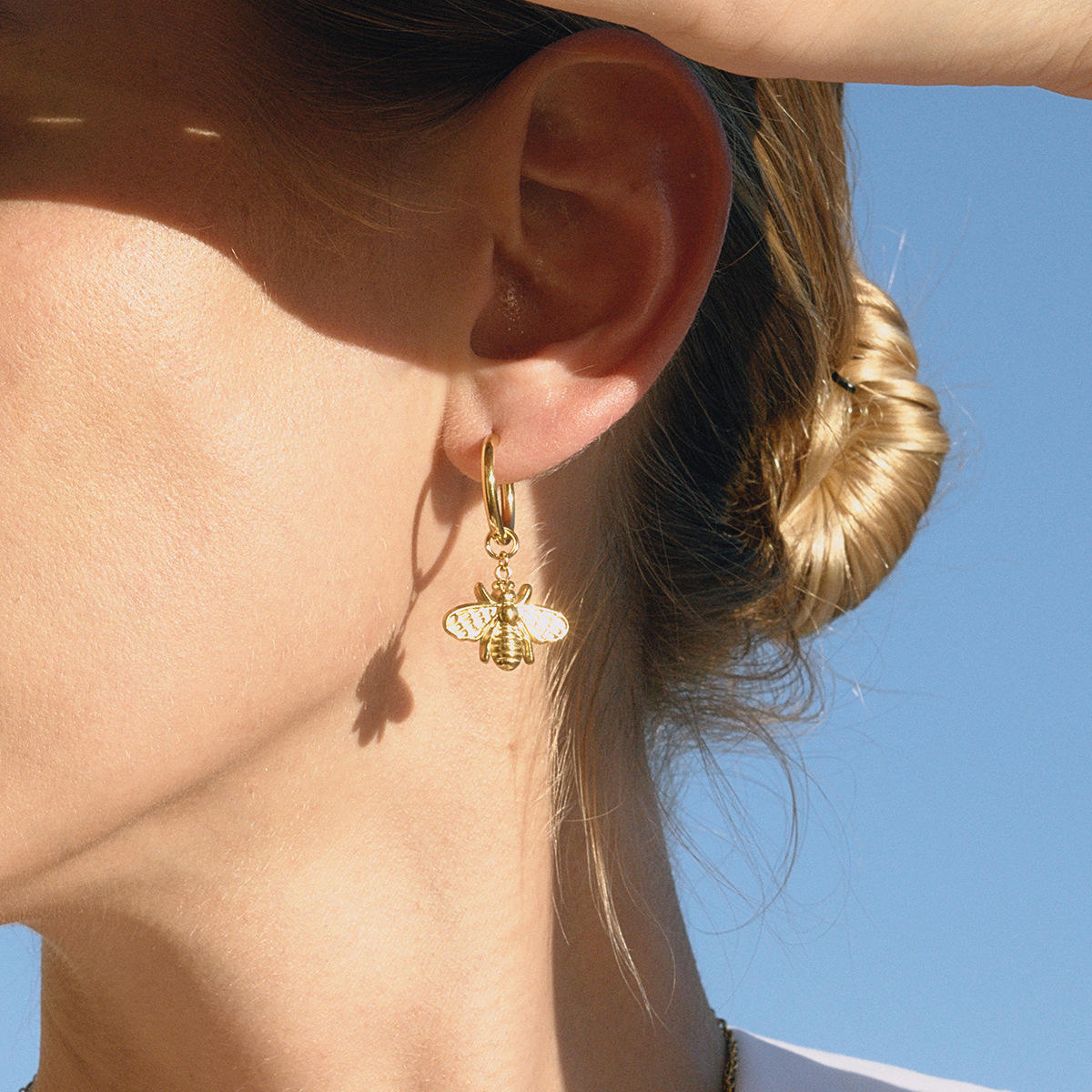 Bee Huggie Earrings