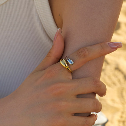Two Tone Open Ring