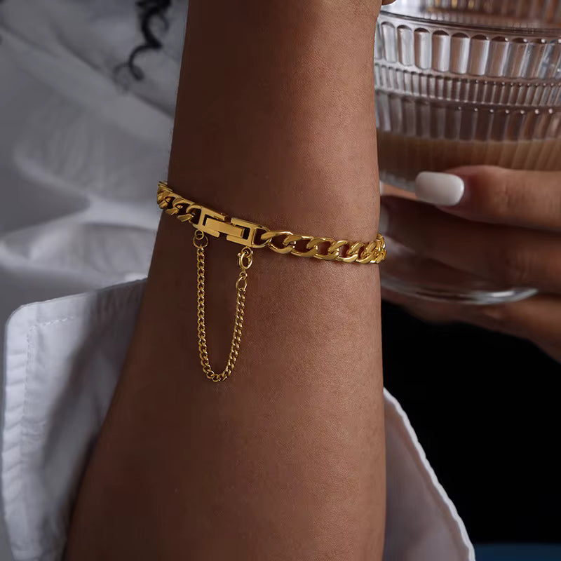 Bold Cuban Security Chain Bracelet