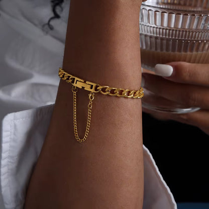 Bold Cuban Security Chain Bracelet