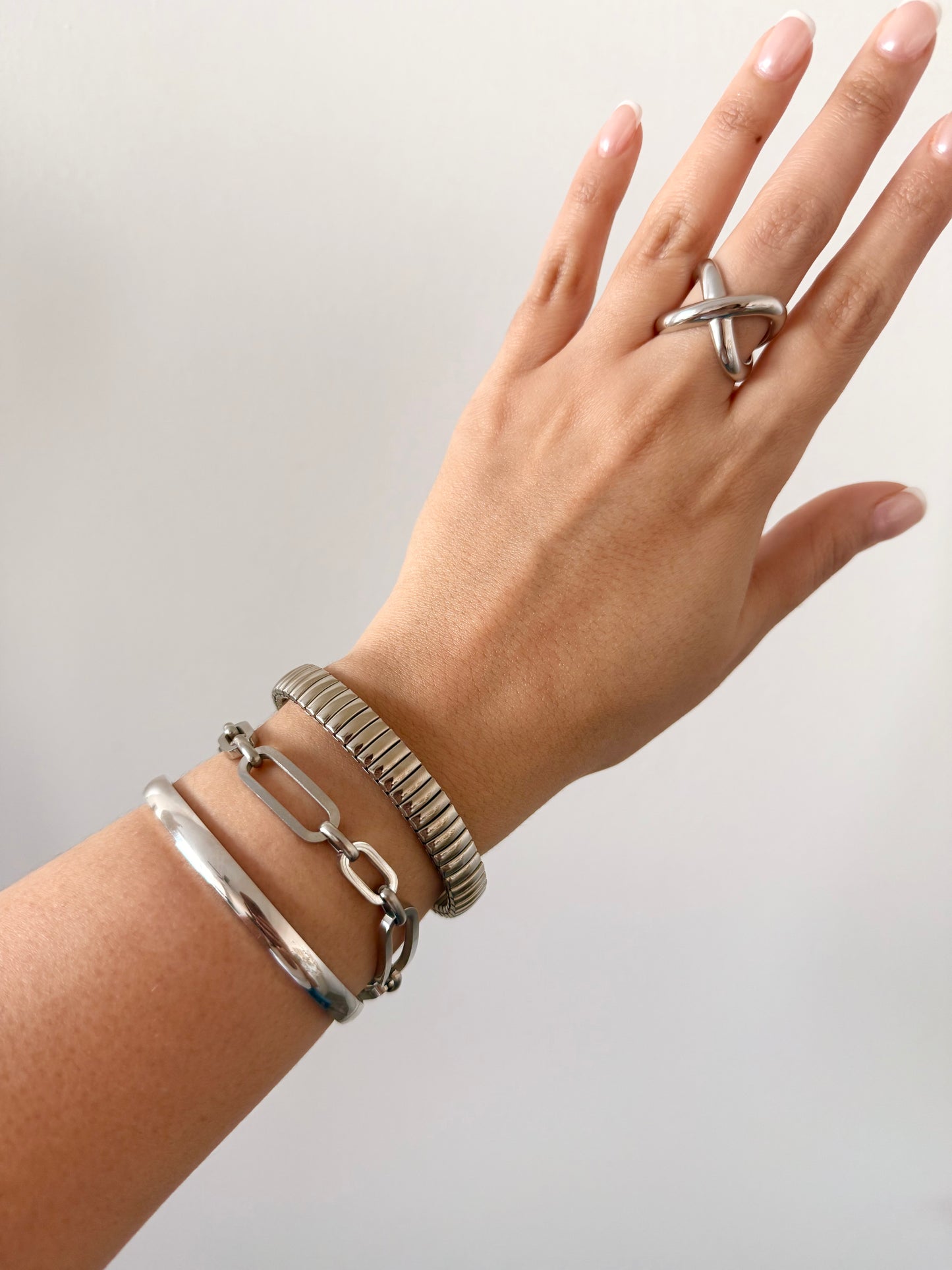 Silver X Ring