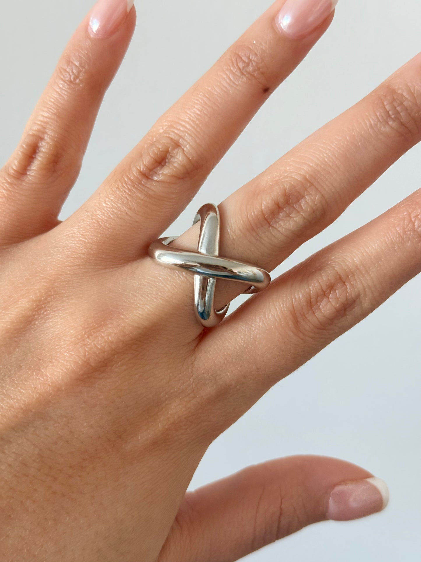 Silver X Ring