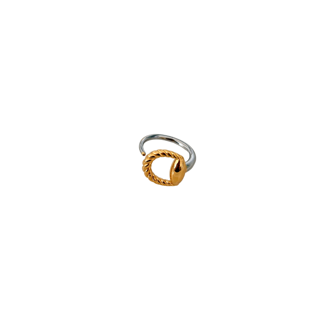 Two Tone Buckle Ring