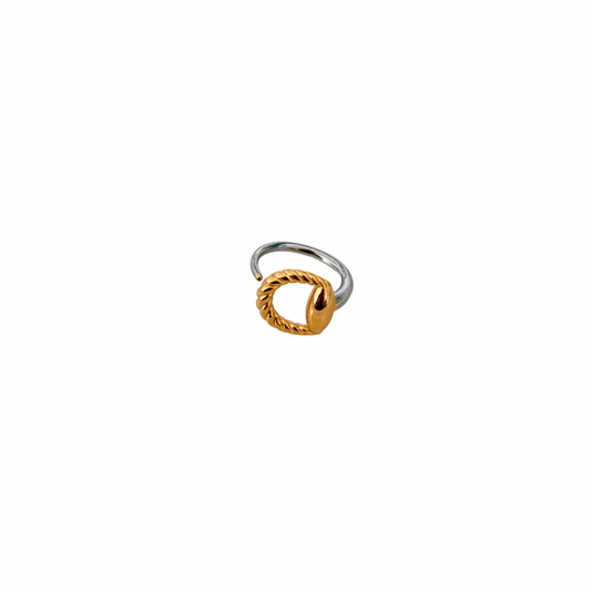 Two Tone Buckle Ring