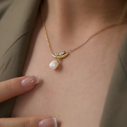 Single Pearl Adjustable Necklace