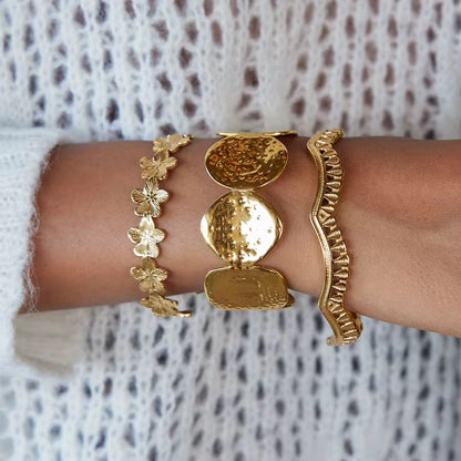 Flower Cuff Bracelet