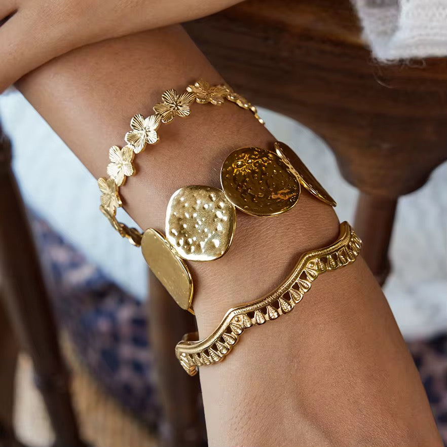 Flower Cuff Bracelet