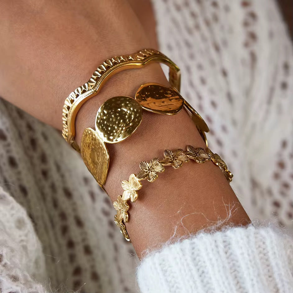 Flower Cuff Bracelet