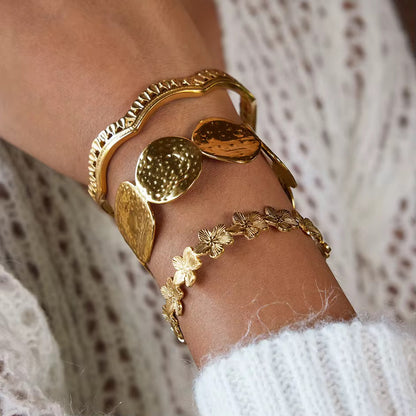 Flower Cuff Bracelet