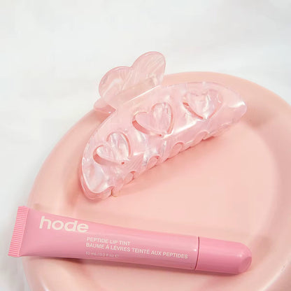 Hearts Pink Hair Claw