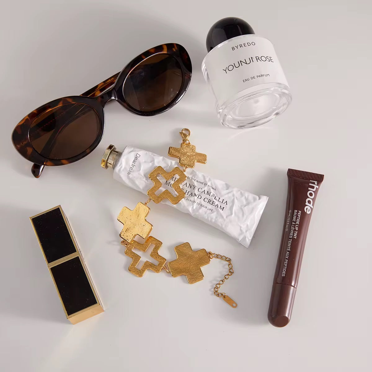 Textured Chunky Crosses Bracelet