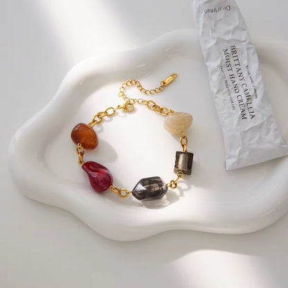 Resin Stones Chain Bracelet