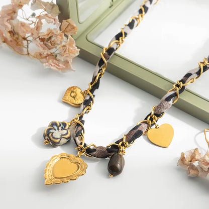 Animal Print Charms Necklace