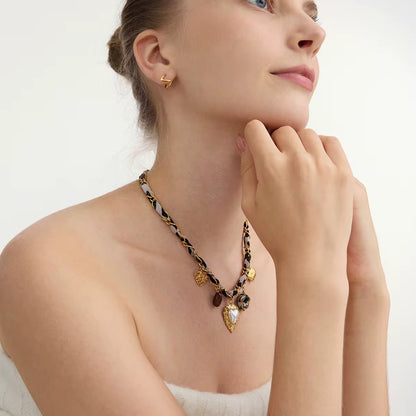 Animal Print Charms Necklace