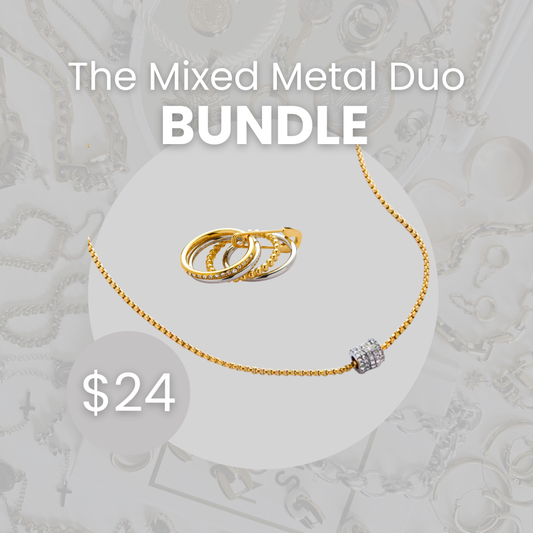 The Mixed Metal Duo Bundle (Select ring size)