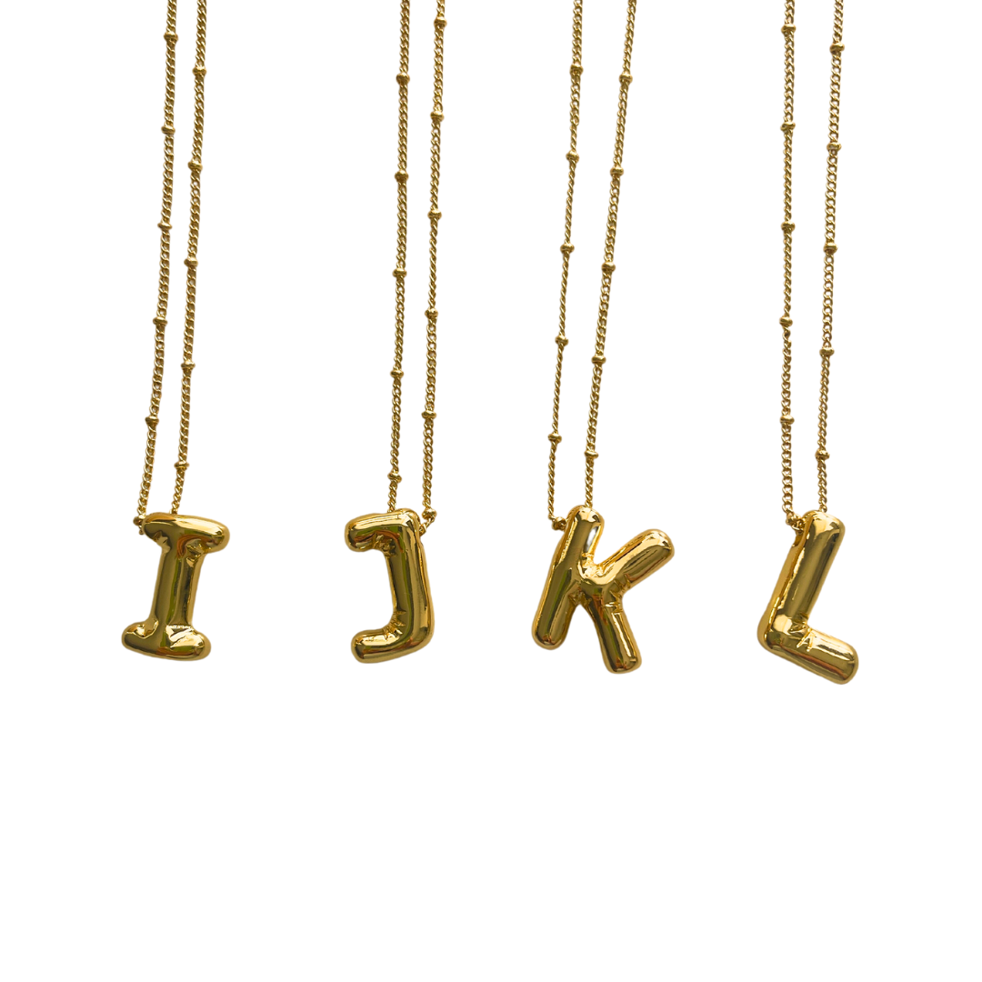 Balloon Initial Letter Necklace | Stella & Haas