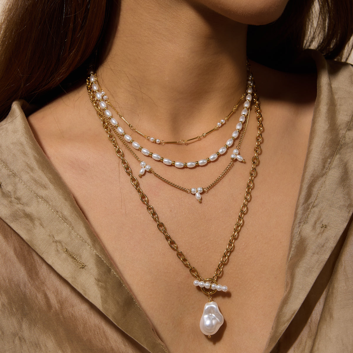 Rice Pearls Necklace