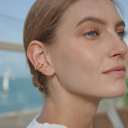 Dainty Zirconias Layered Earcuffs
