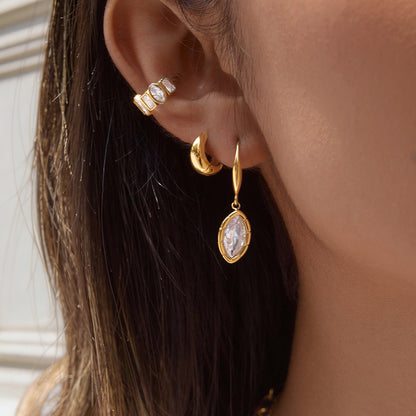 Zirconias Earcuff Set Earrings