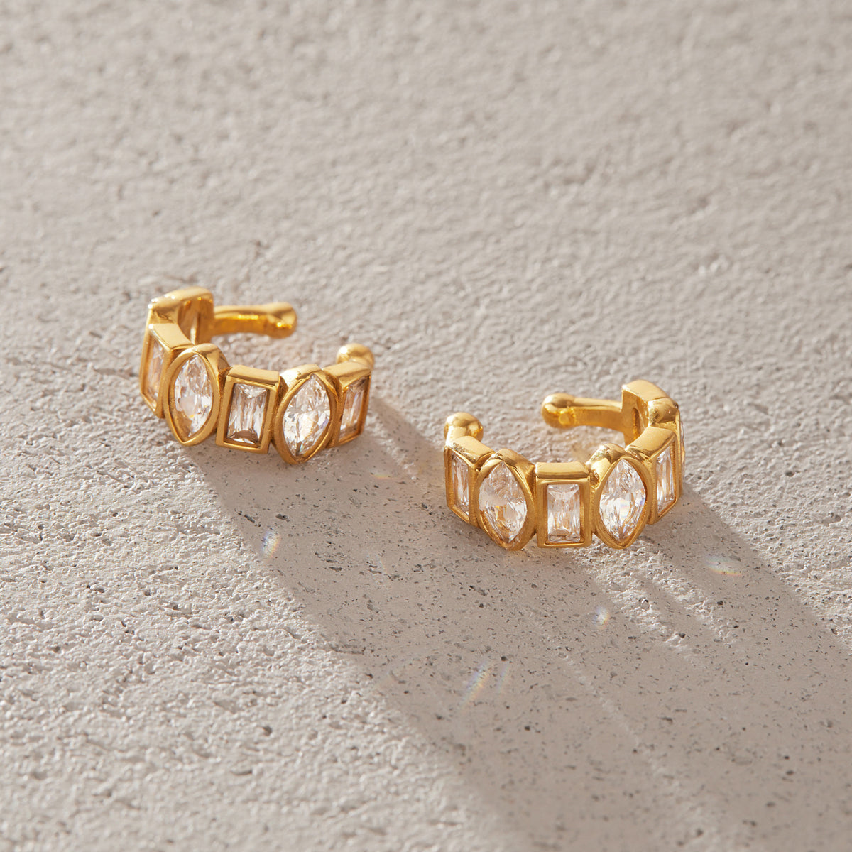 Zirconias Earcuff Set Earrings