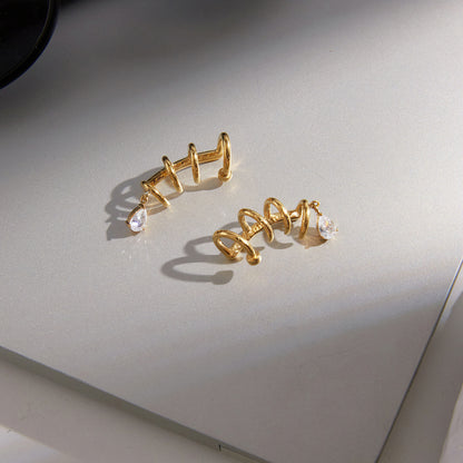 Drop Zirconia Multi Layered Earcuffs