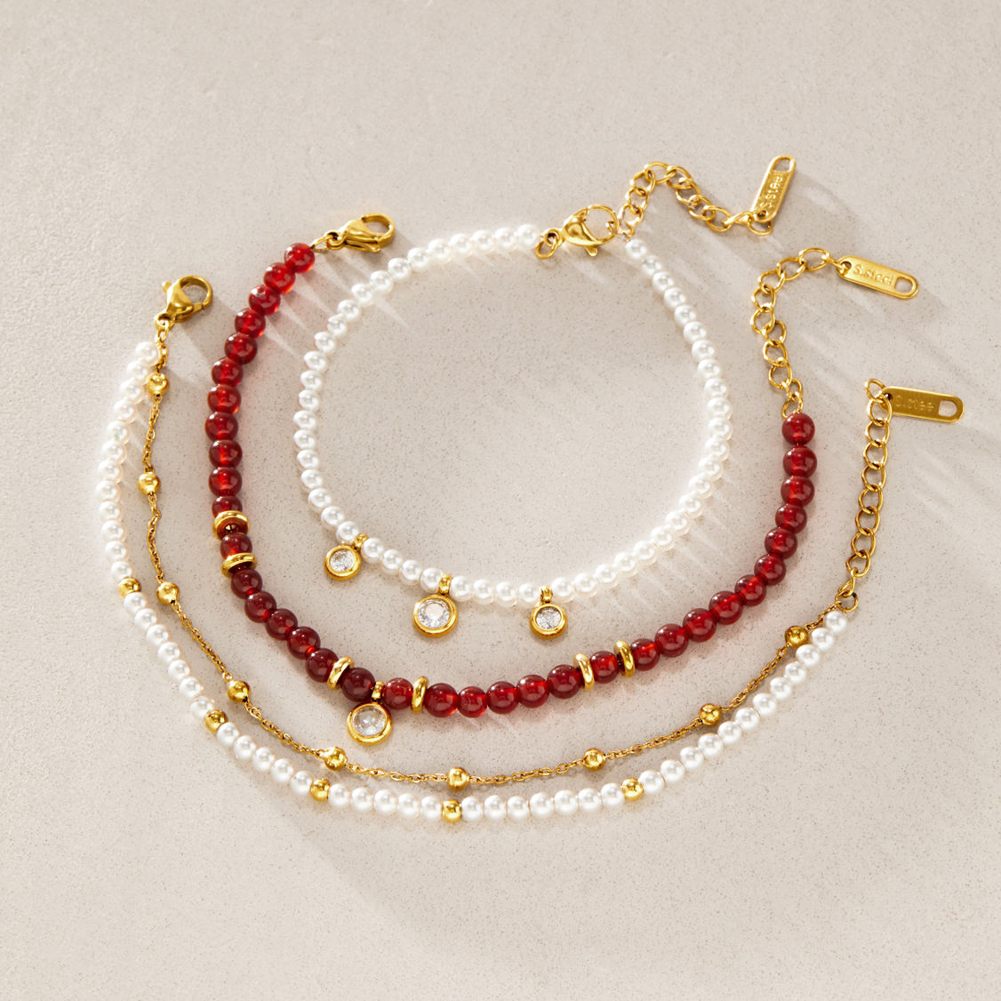 Red Beads Bracelet