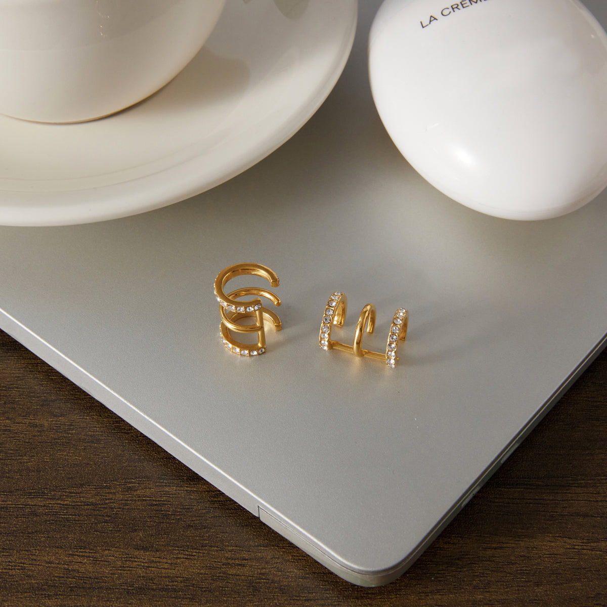 Dainty Zirconias Layered Earcuffs