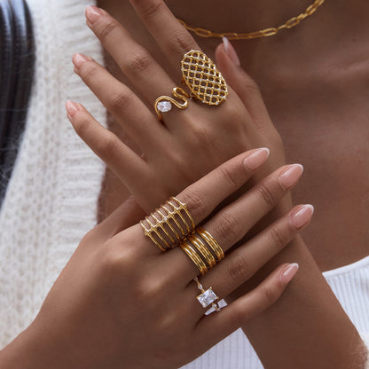 Zirconias Mesh Ring