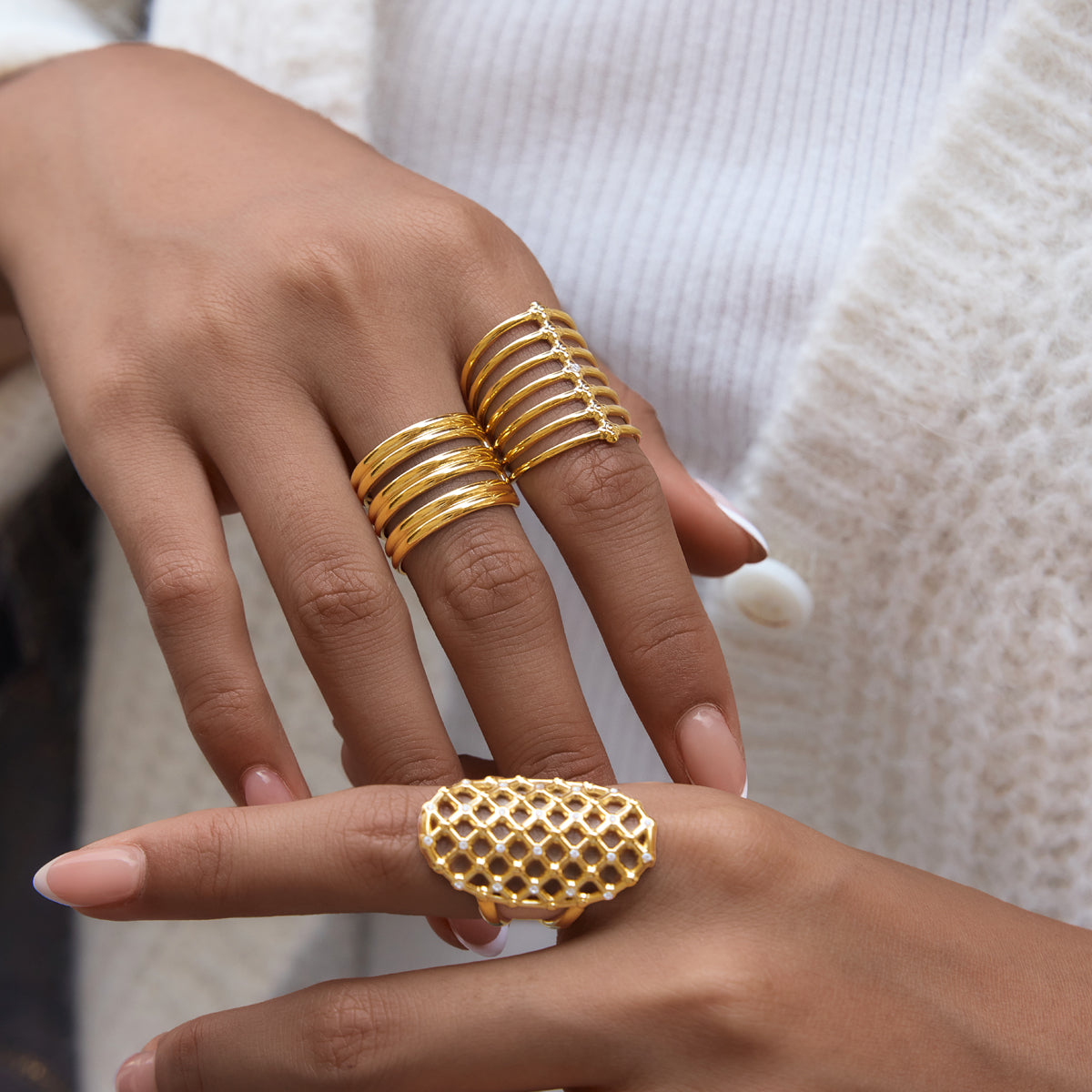 Zirconias Mesh Ring
