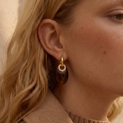 Resin Oval Trendy Earrings