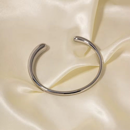 Silver Smooth Cuff Bracelet