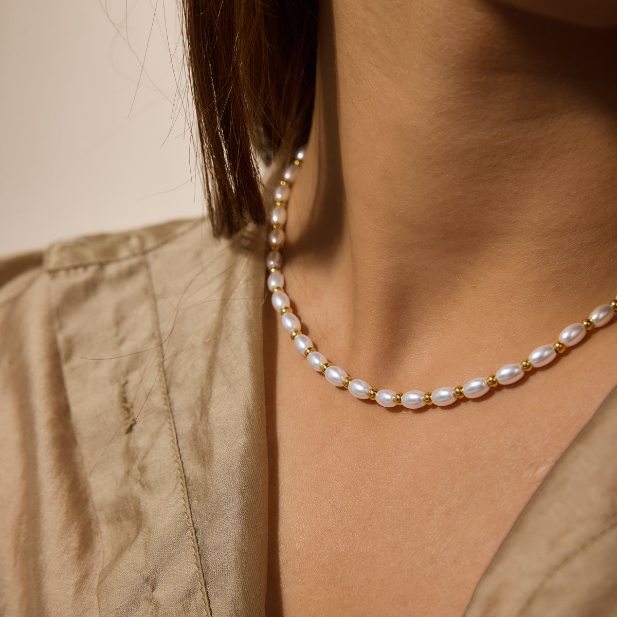 Rice Pearls Necklace