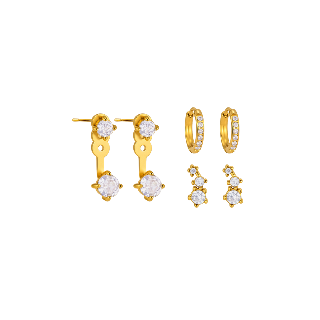 Zirconias Multi Earrings Set