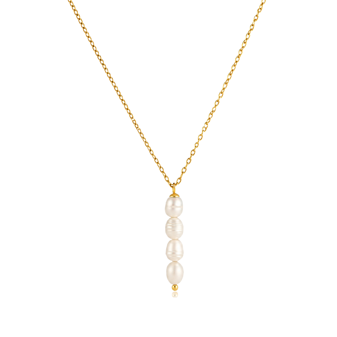 Four Pearls Pendant Necklace