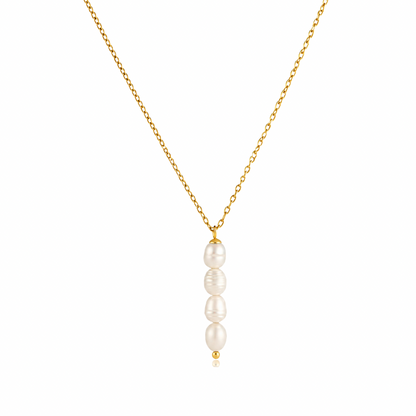 Four Pearls Pendant Necklace