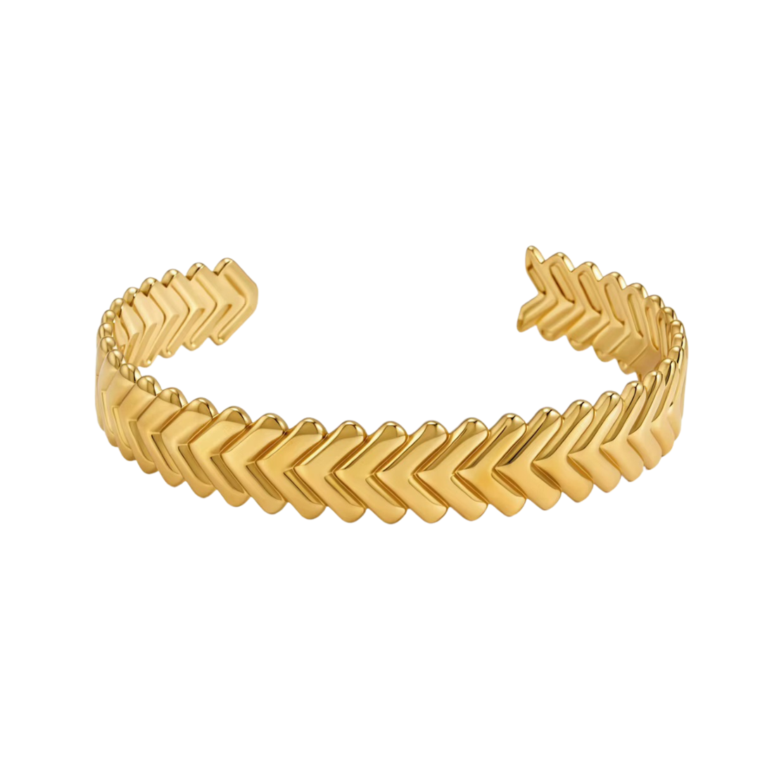 Chevron Shaped Cuff Bracelet