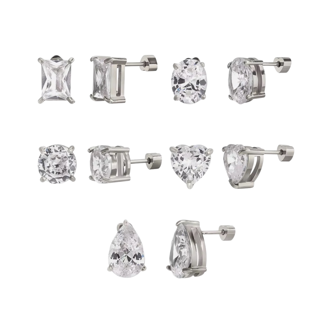 Silver Stud Earrings