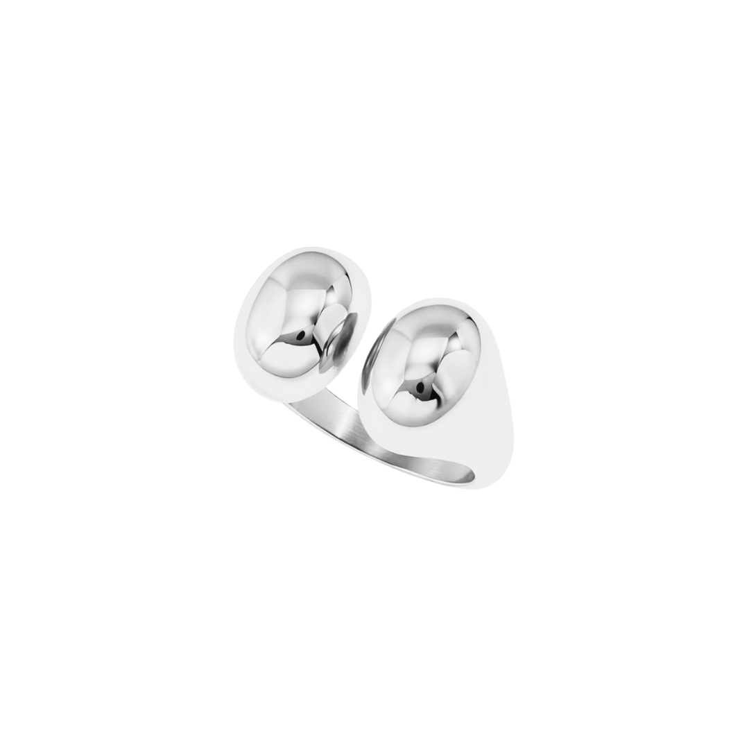 Silver Open Domes Ring