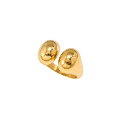Gold Open Domes Ring