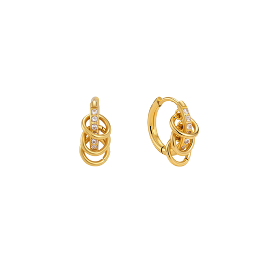 Dainty Zirconias MIni Huggie Earrings